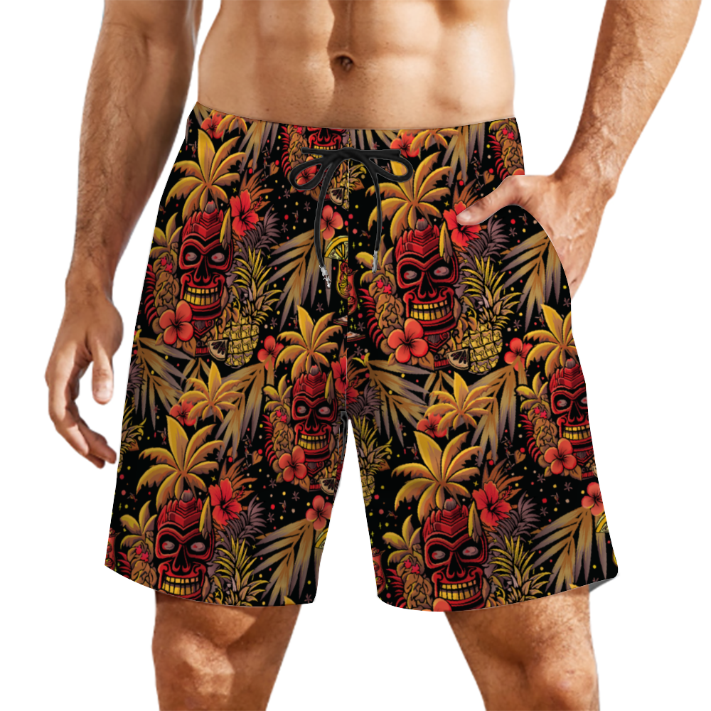 Neon Paradise (Ember Remix) Lined Swim Trunks