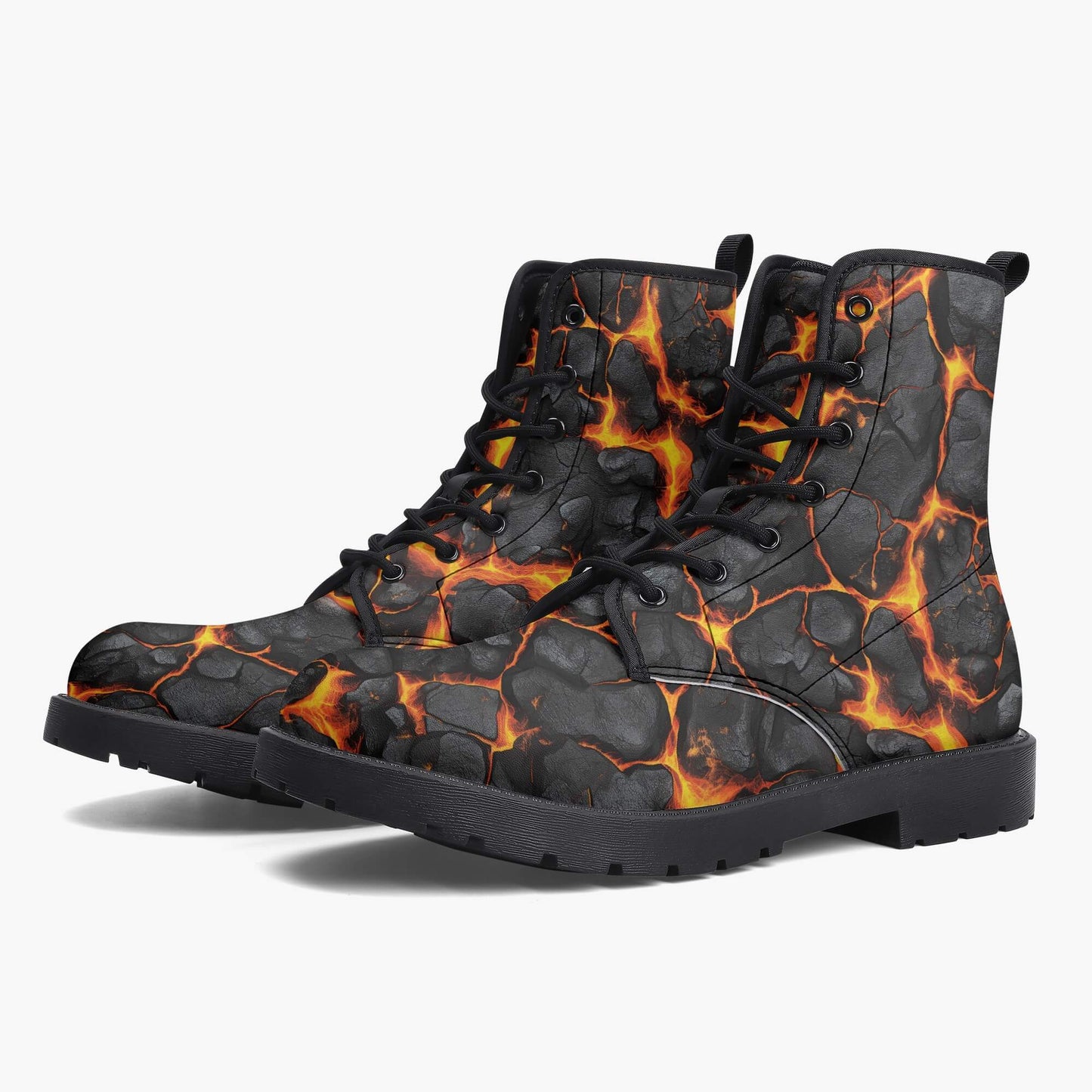Volcanic Bloom Combat Boots