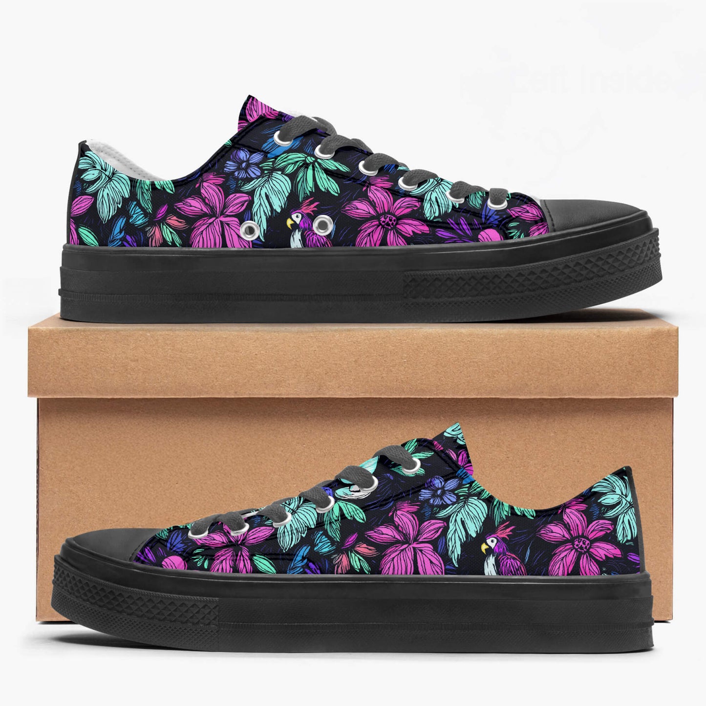 Scribble Birds Low Tops
