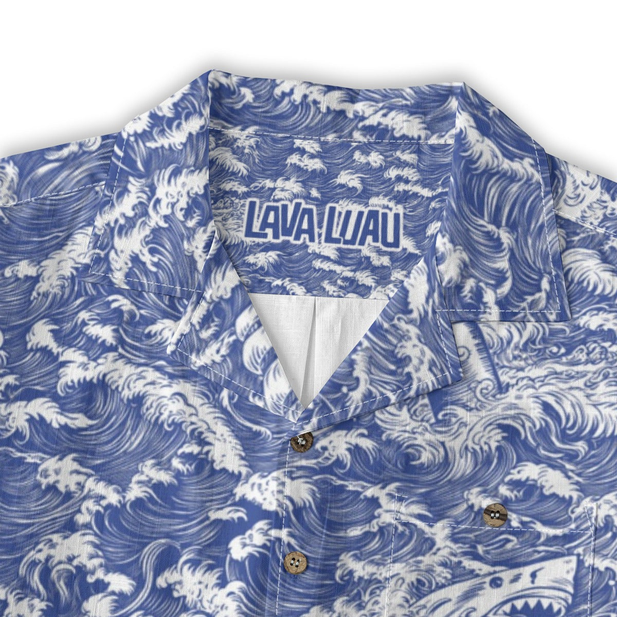 Linen Rogue Waves Hawaiian Shirt