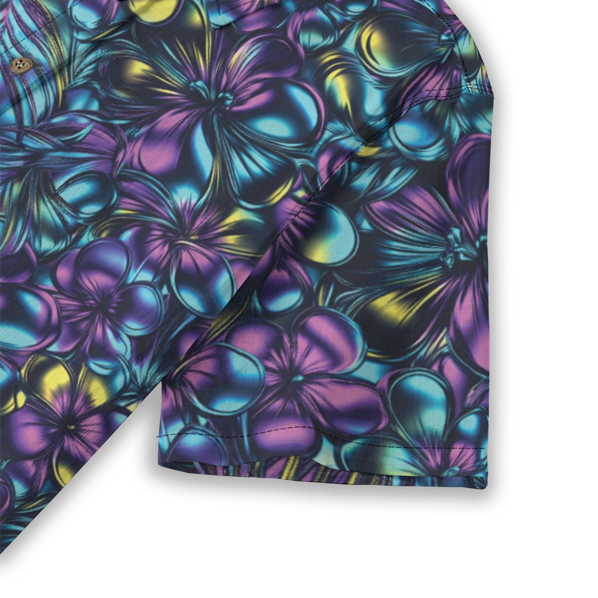 Linen Blossom Surge (Celestial Remix) Ladies Hawaiian Shirt
