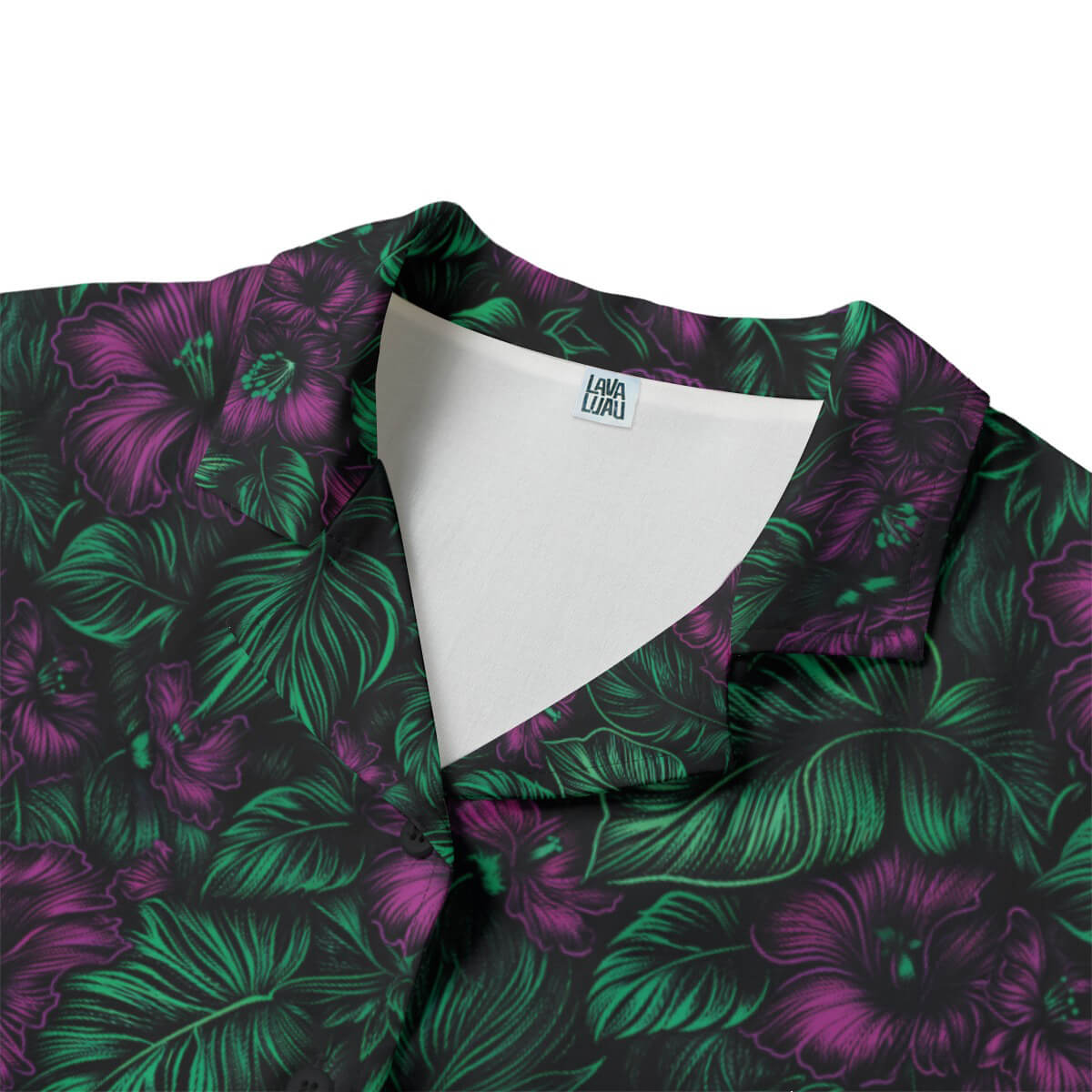 Midnight Bloom Ladies Hawaiian Shirt