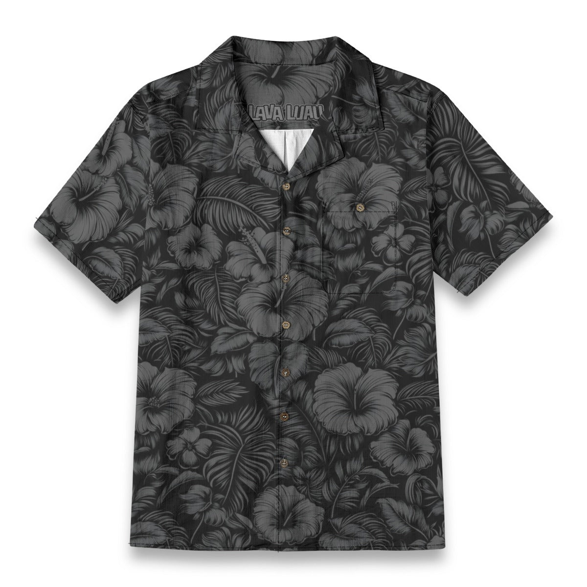 Linen Flora Obscura (Nānahu Remix) Hawaiian Shirt