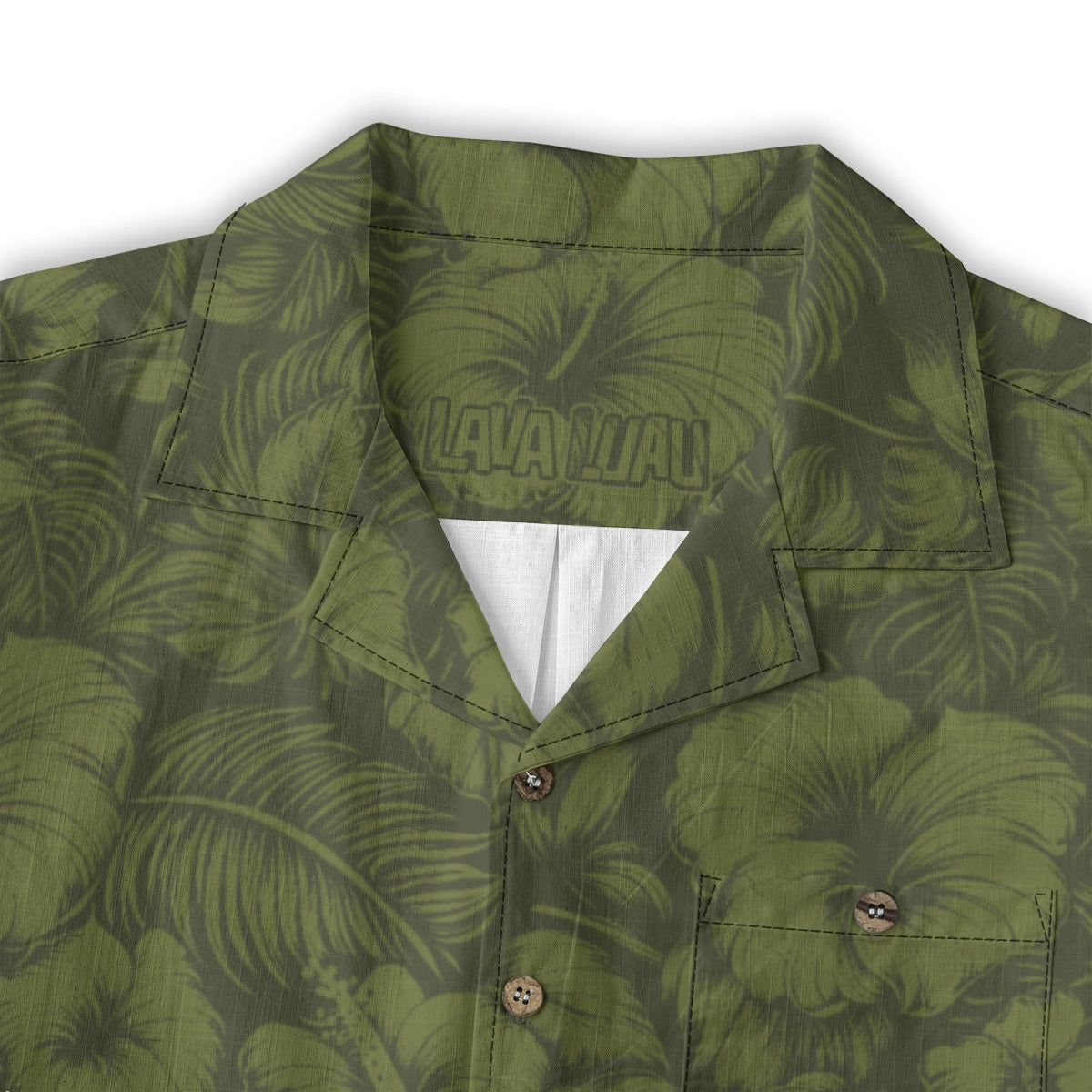 Linen Flora Obscura (ʻŌmaʻomaʻo Remix) Hawaiian Shirt