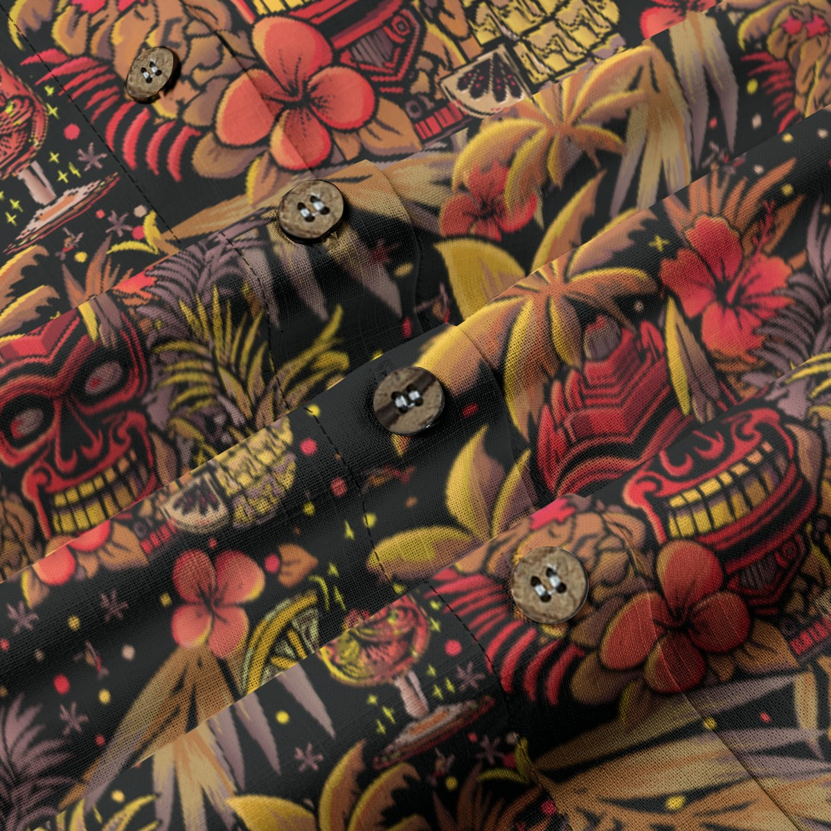 Linen Neon Paradise (Ember Remix) Ladies Hawaiian Shirt