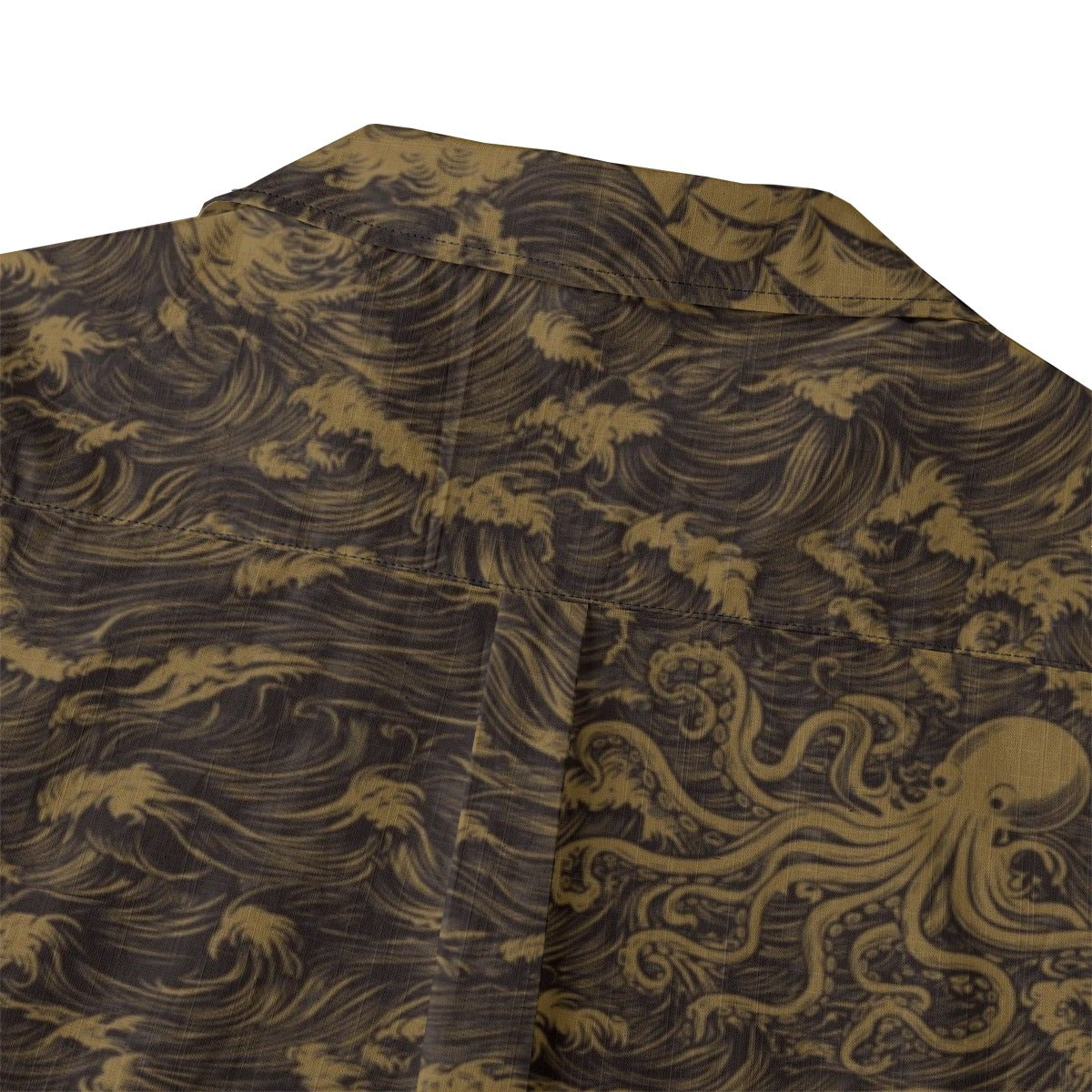 Linen Rogue Waves (Vintage Map Remix) Hawaiian Shirt