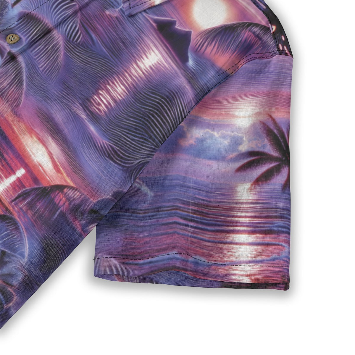 Linen Hyperwave Horizon Ladies Hawaiian Shirt