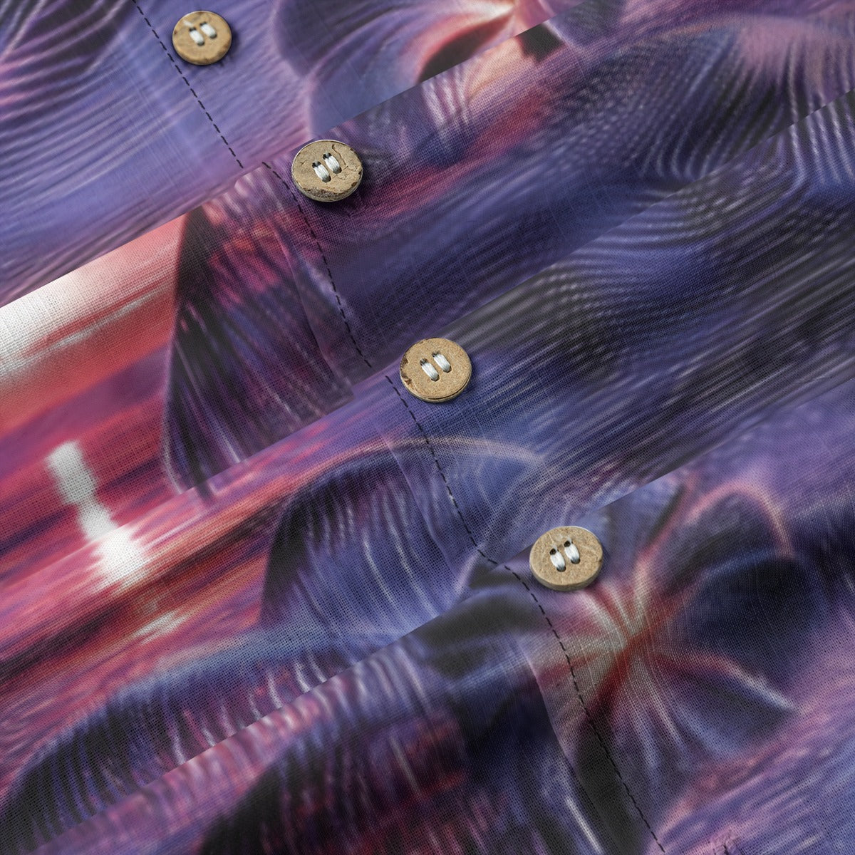 Linen Hyperwave Horizon Hawaiian Shirt