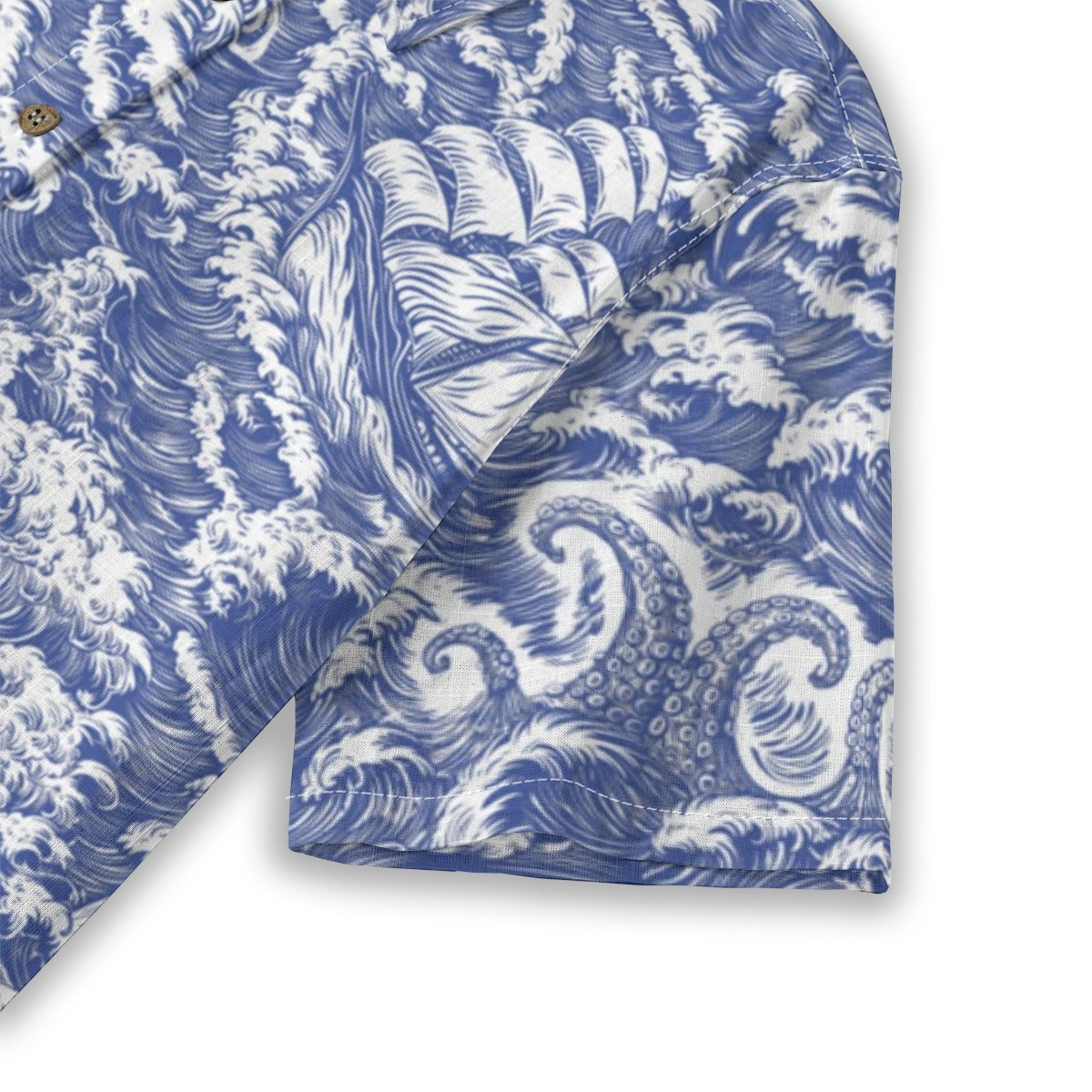 Linen Rogue Waves Ladies Hawaiian Shirt