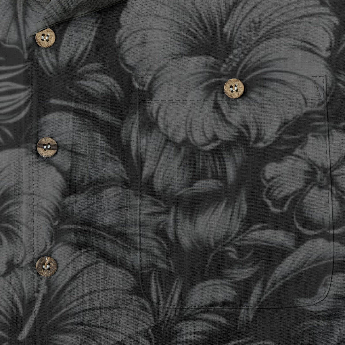 Linen Flora Obscura (Nānahu Remix) Hawaiian Shirt