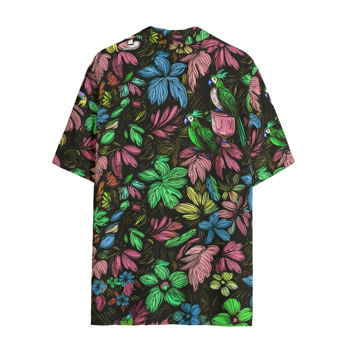 Ladies Scribble Birds (Summer Daydream Remix) Hawaiian Shirt