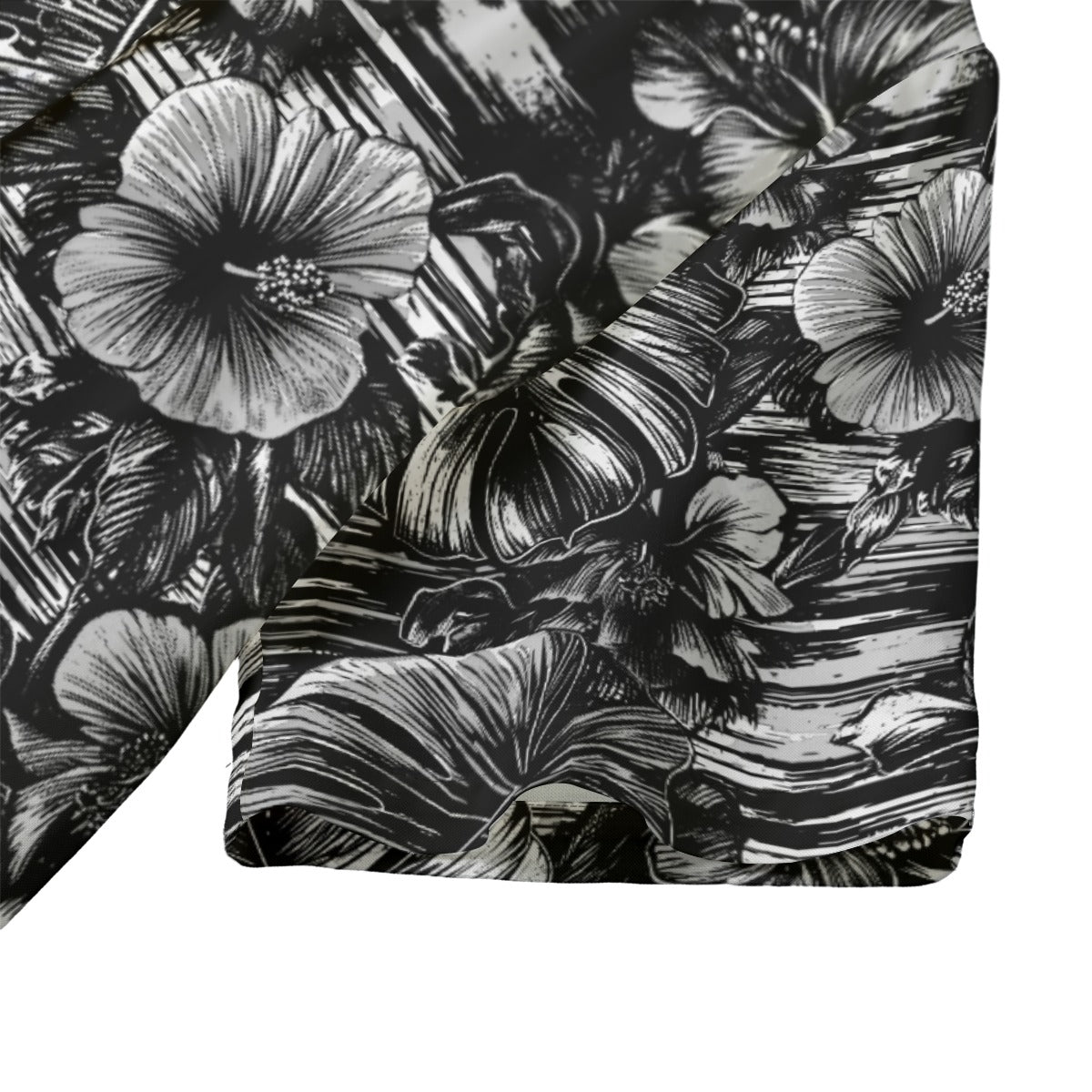 Leaf & Bloom (Noir Remix) Ladies Hawaiian Shirt
