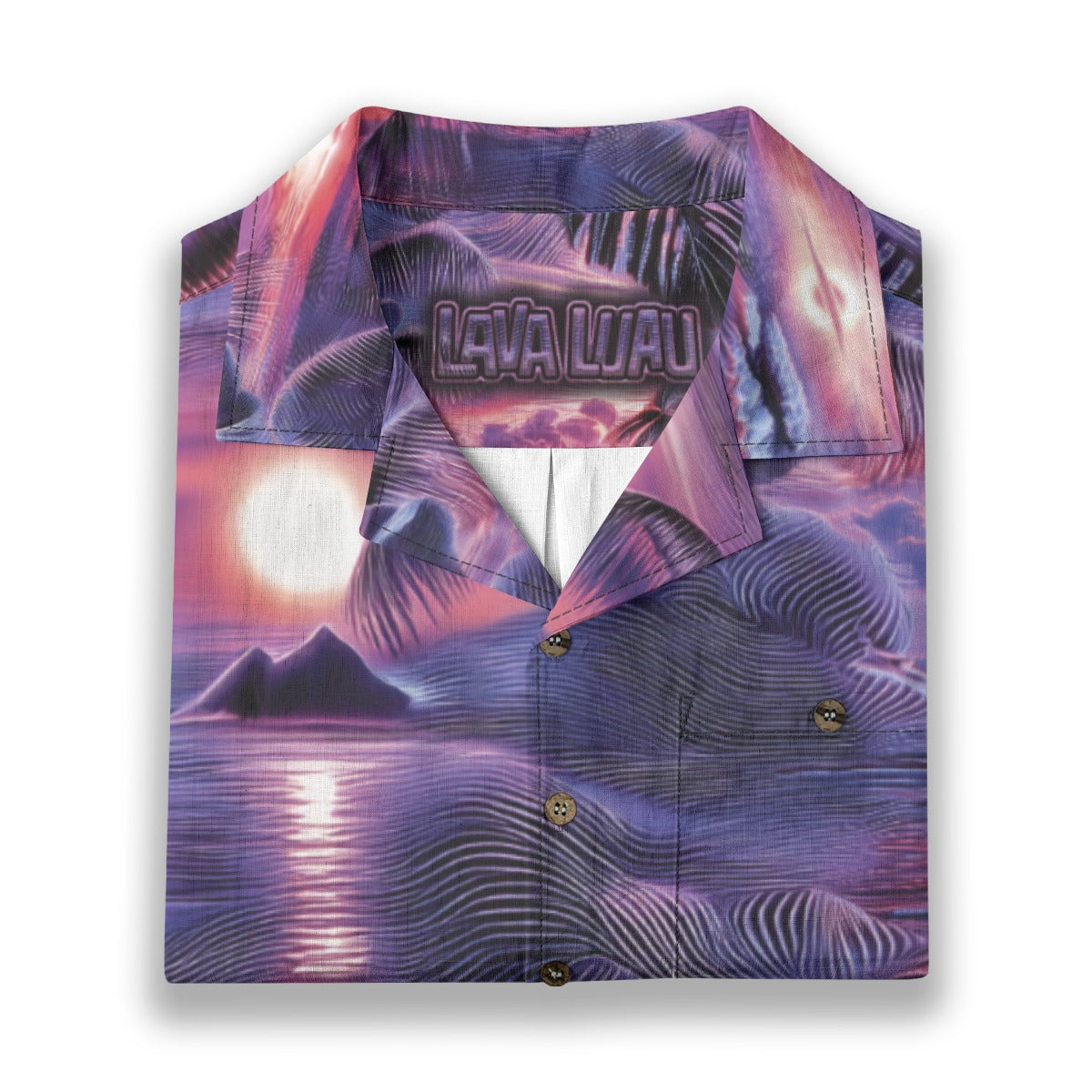 Linen Hyperwave Horizon Hawaiian Shirt