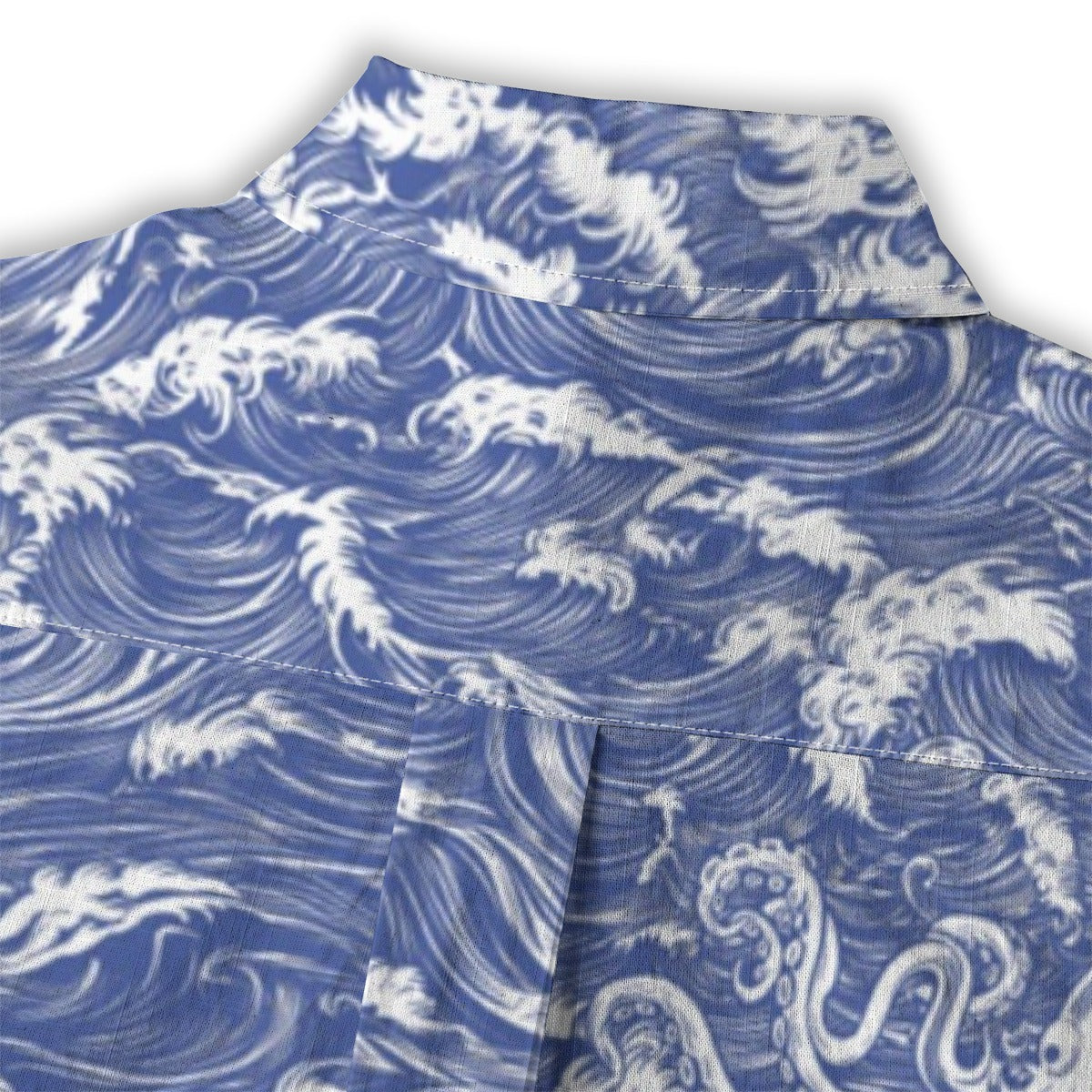 Linen Rogue Waves Ladies Hawaiian Shirt