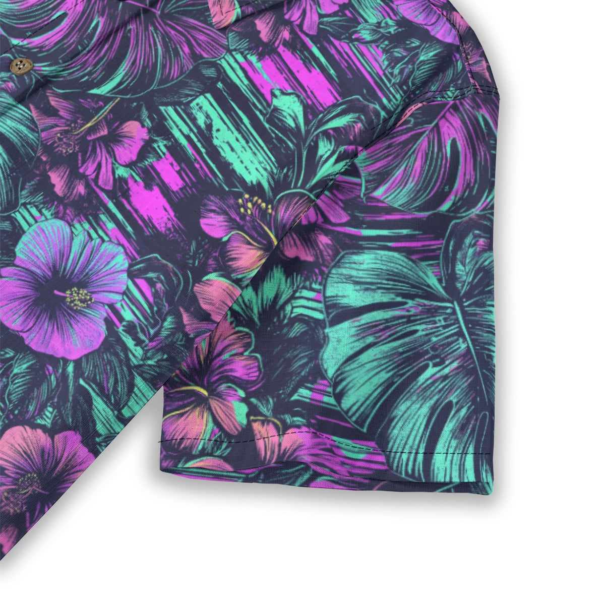 Linen Leaf and Bloom (Wild Remix) Ladies Hawaiian Shirt