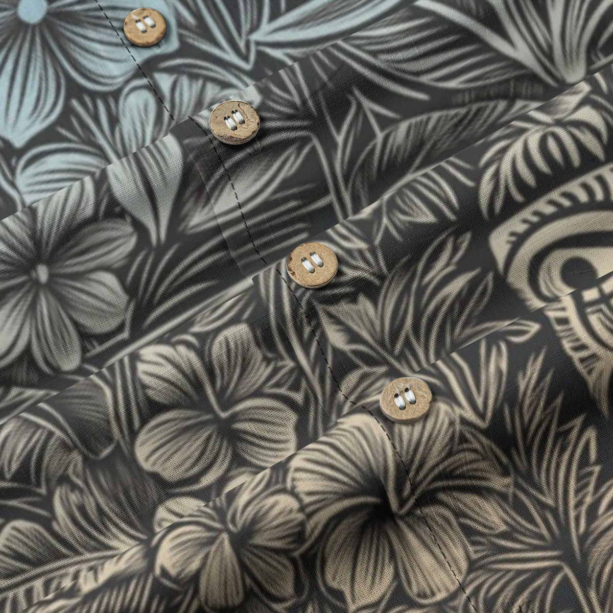 Linen Totems and Tropics Hawaiian Shirt