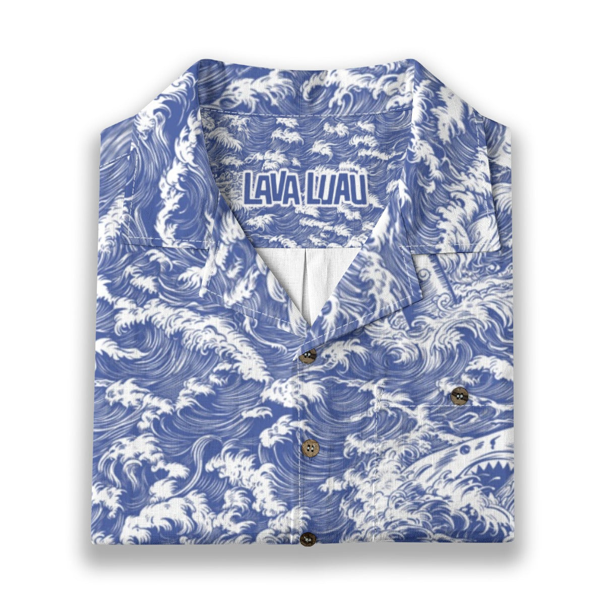 Linen Rogue Waves Hawaiian Shirt