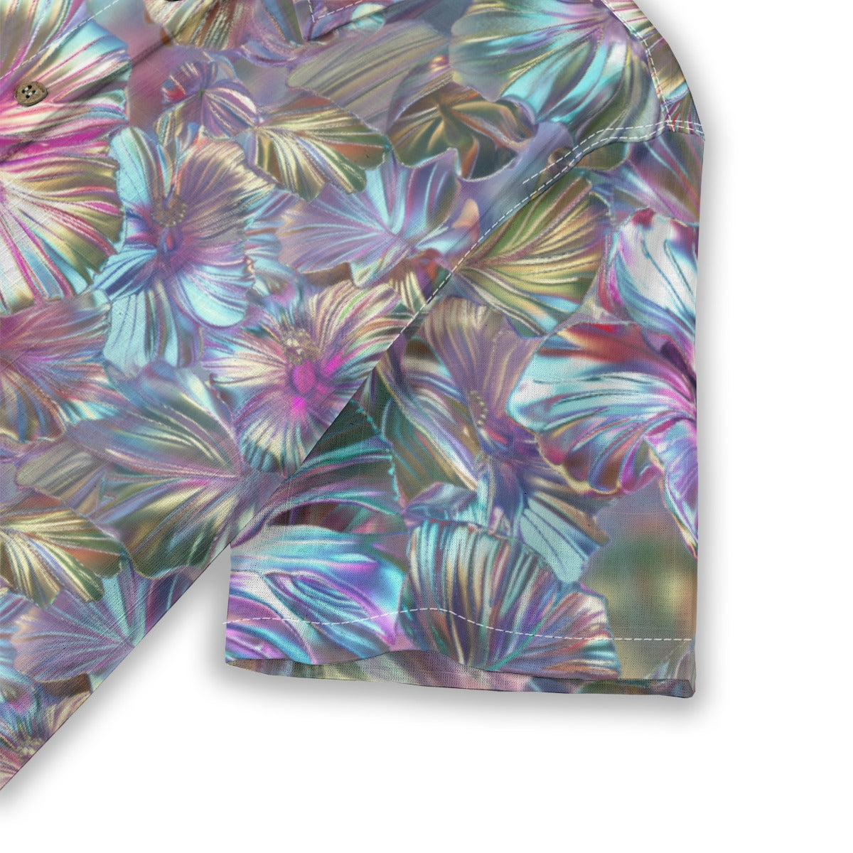 Linen Chrome Dreams Ladies Hawaiian Shirt
