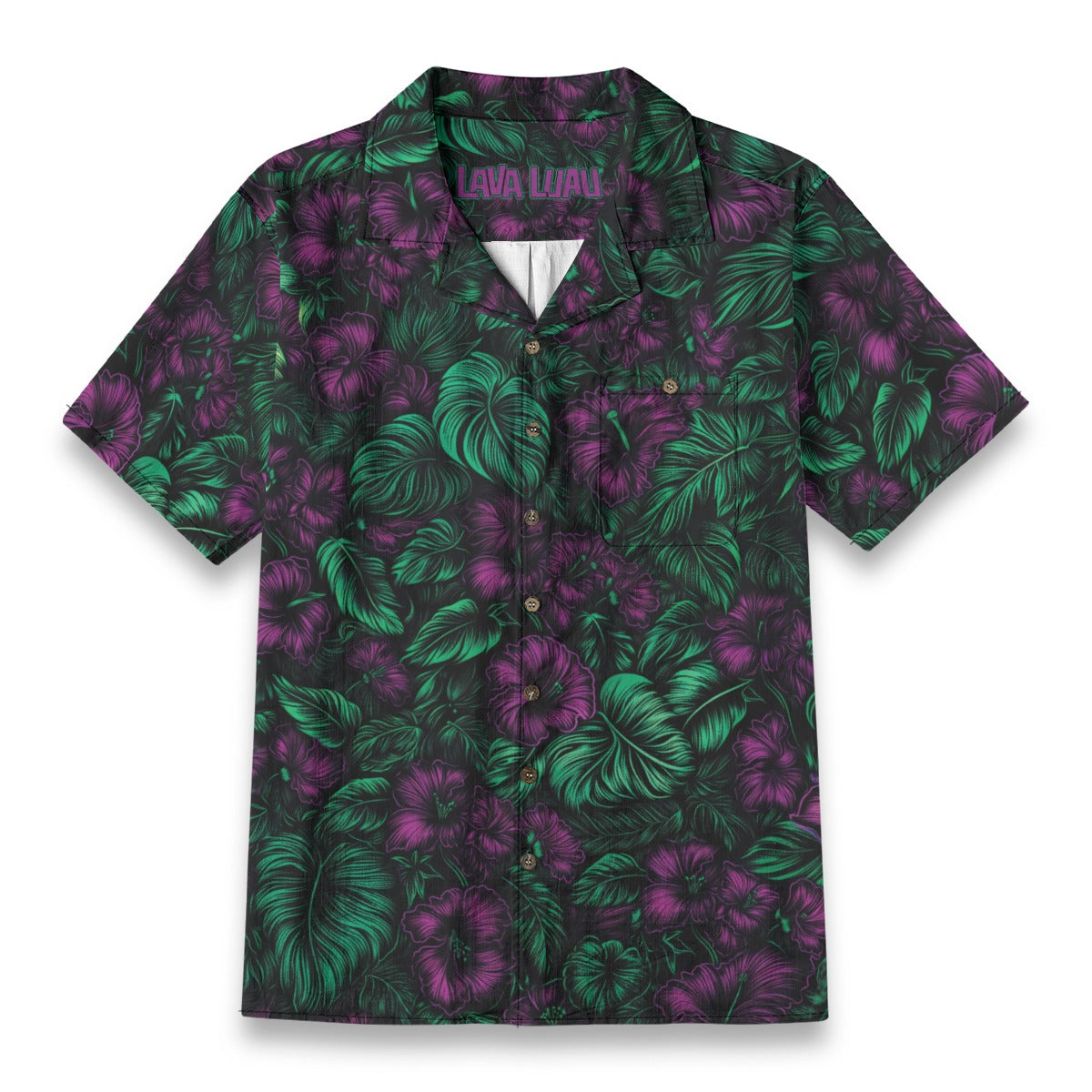 Linen Midnight Bloom Hawaiian Shirt