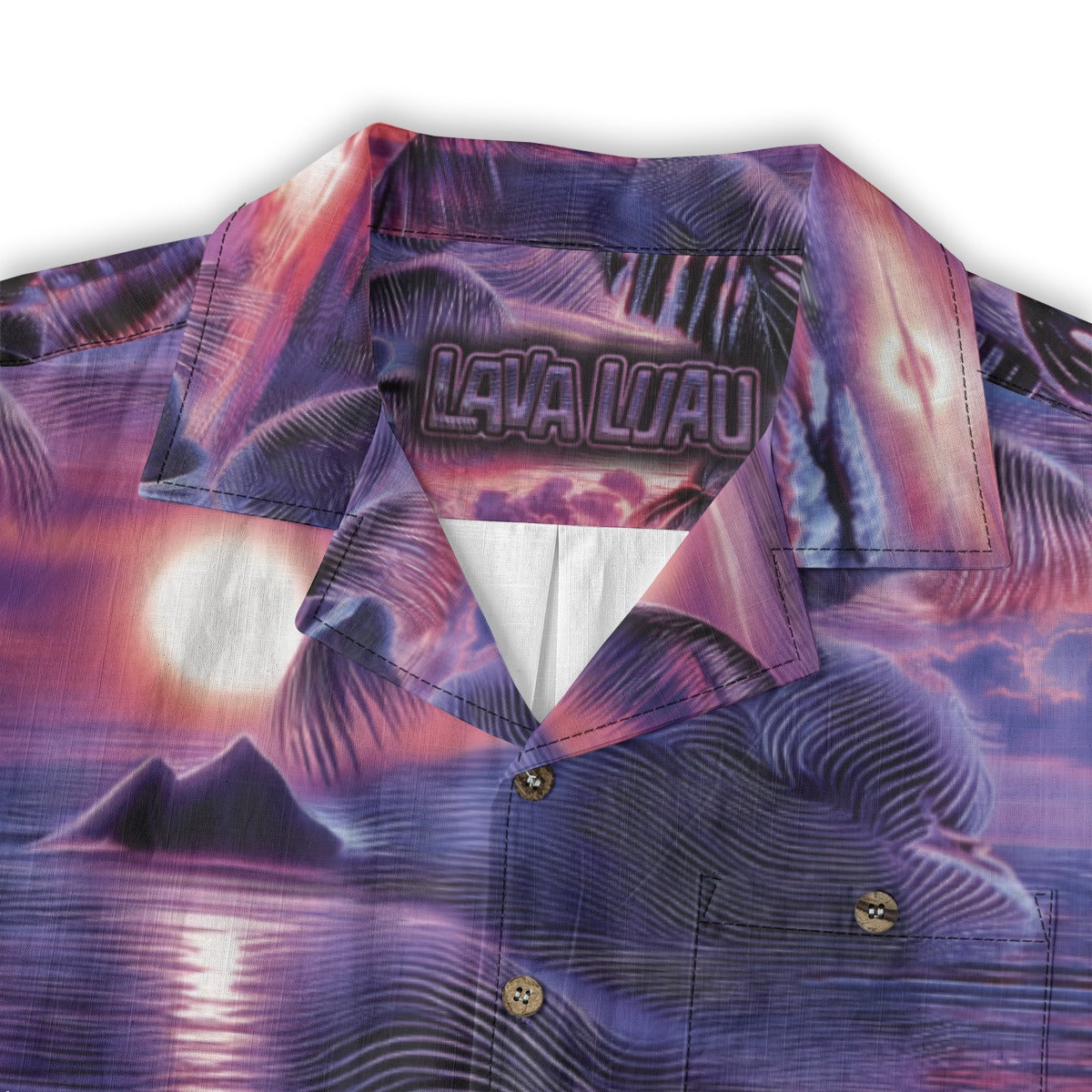 Linen Hyperwave Horizon Hawaiian Shirt