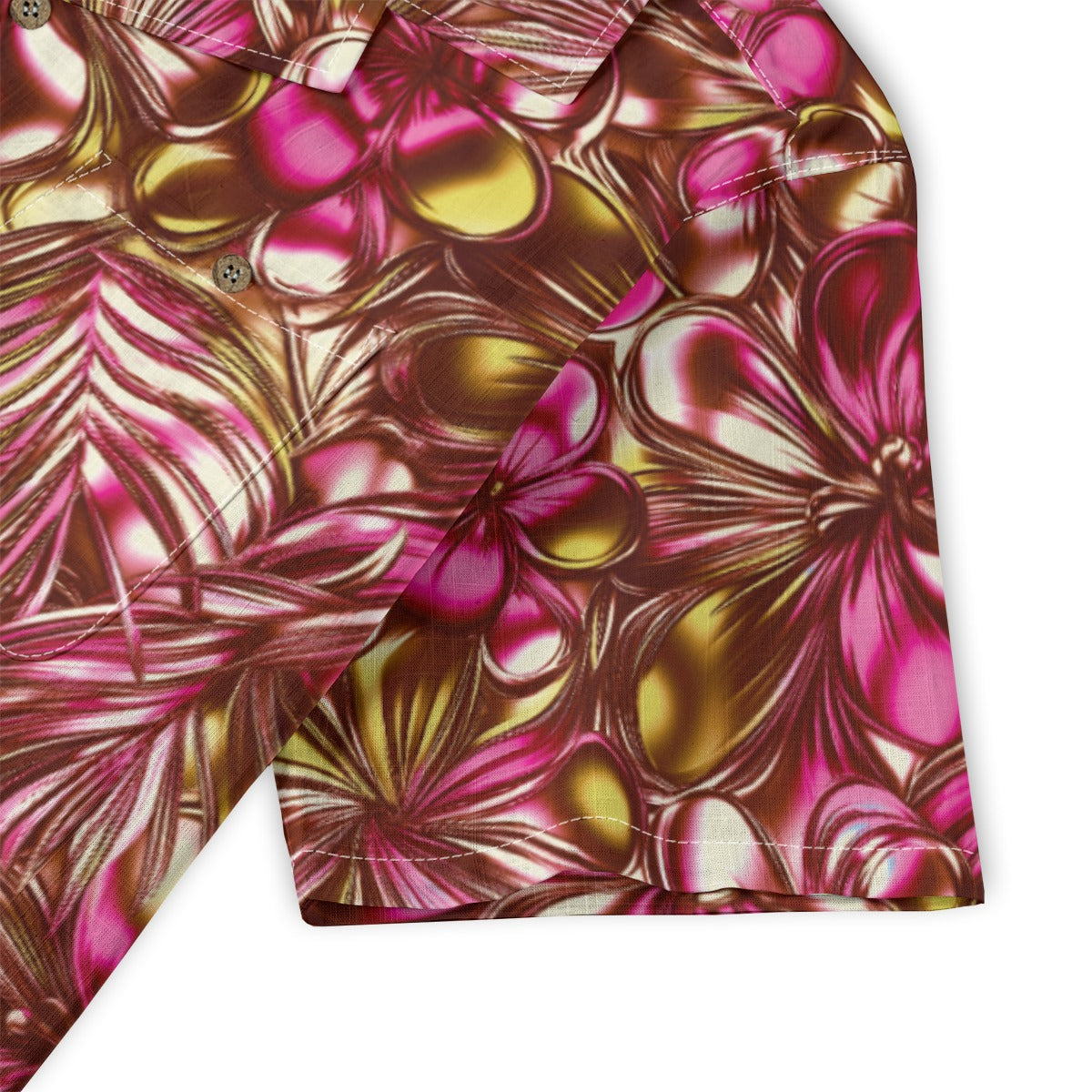 Linen Blossom Surge (Aurora Remix) Hawaiian Shirt