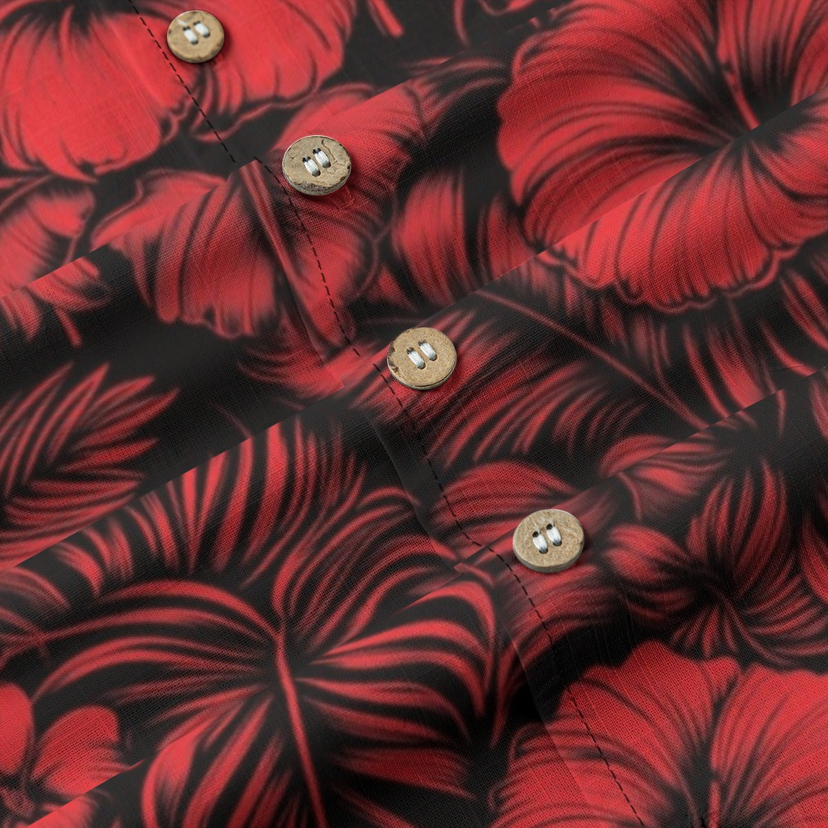 Linen Flora Obscura Hawaiian Shirt