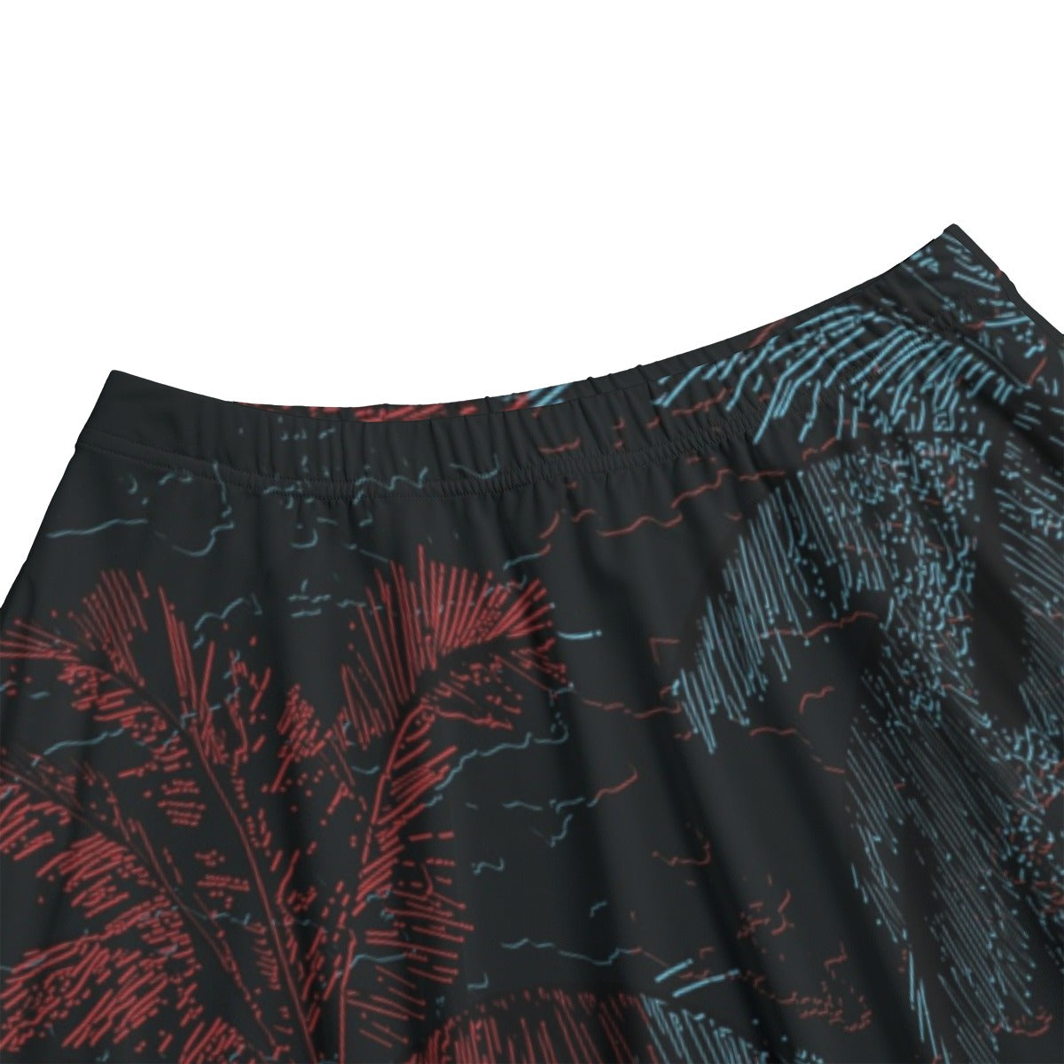 Echo Palms Midi Skirt With Pockets