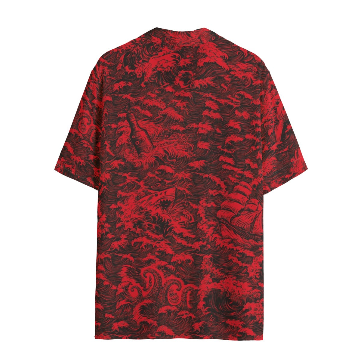 Rogue Waves (Crimson Tide Remix) Ladies Hawaiian Shirt