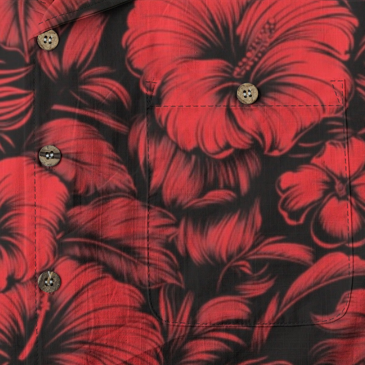 Linen Flora Obscura Hawaiian Shirt
