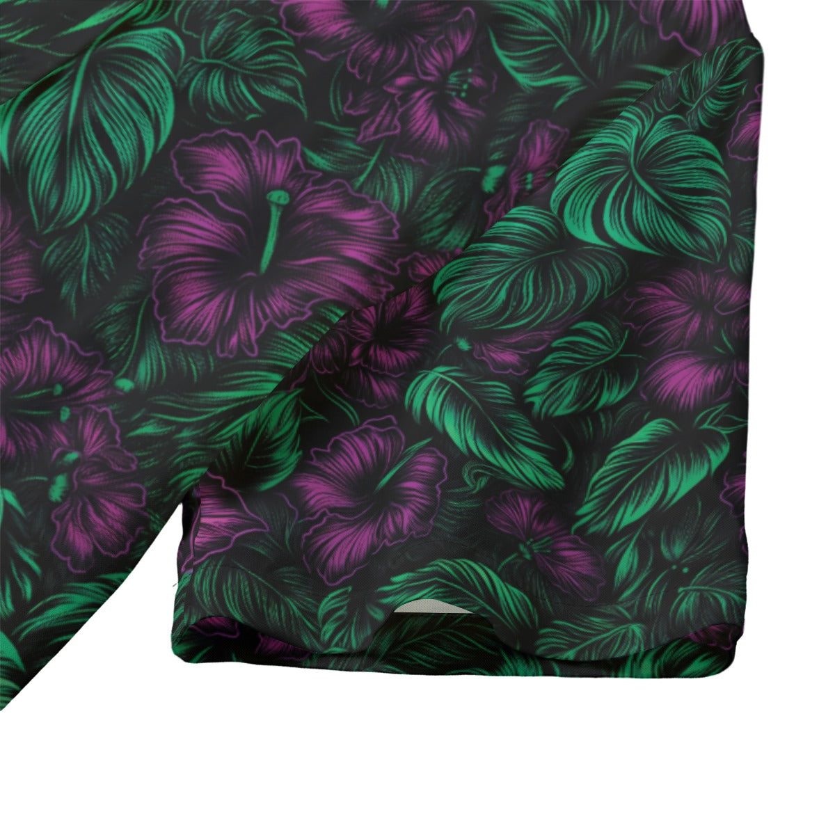 Midnight Bloom Ladies Hawaiian Shirt