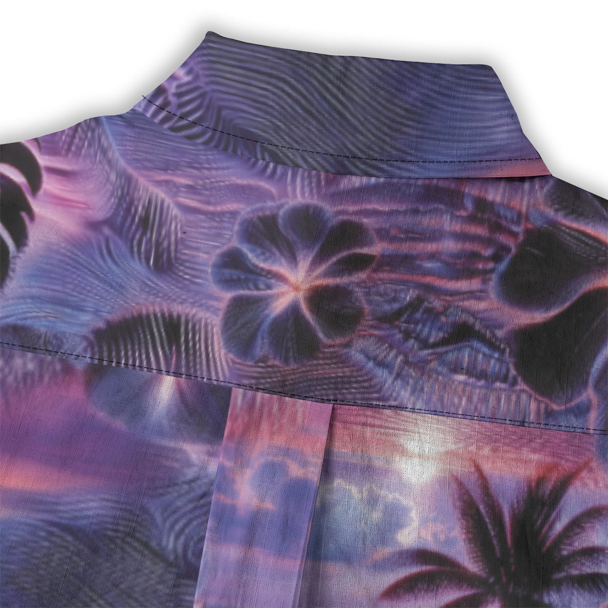 Linen Hyperwave Horizon Ladies Hawaiian Shirt