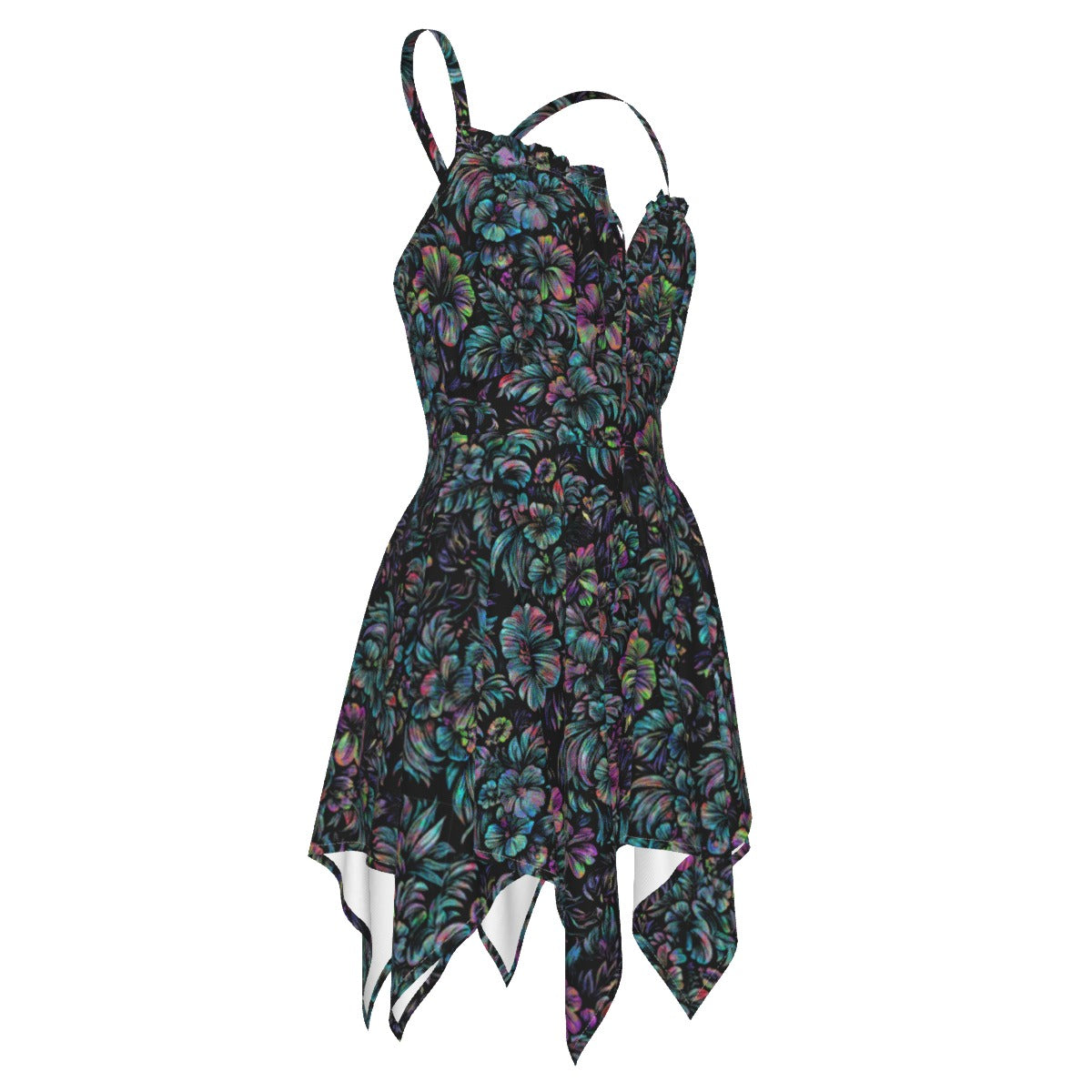 Jungle Halftone Handkerchief Dress