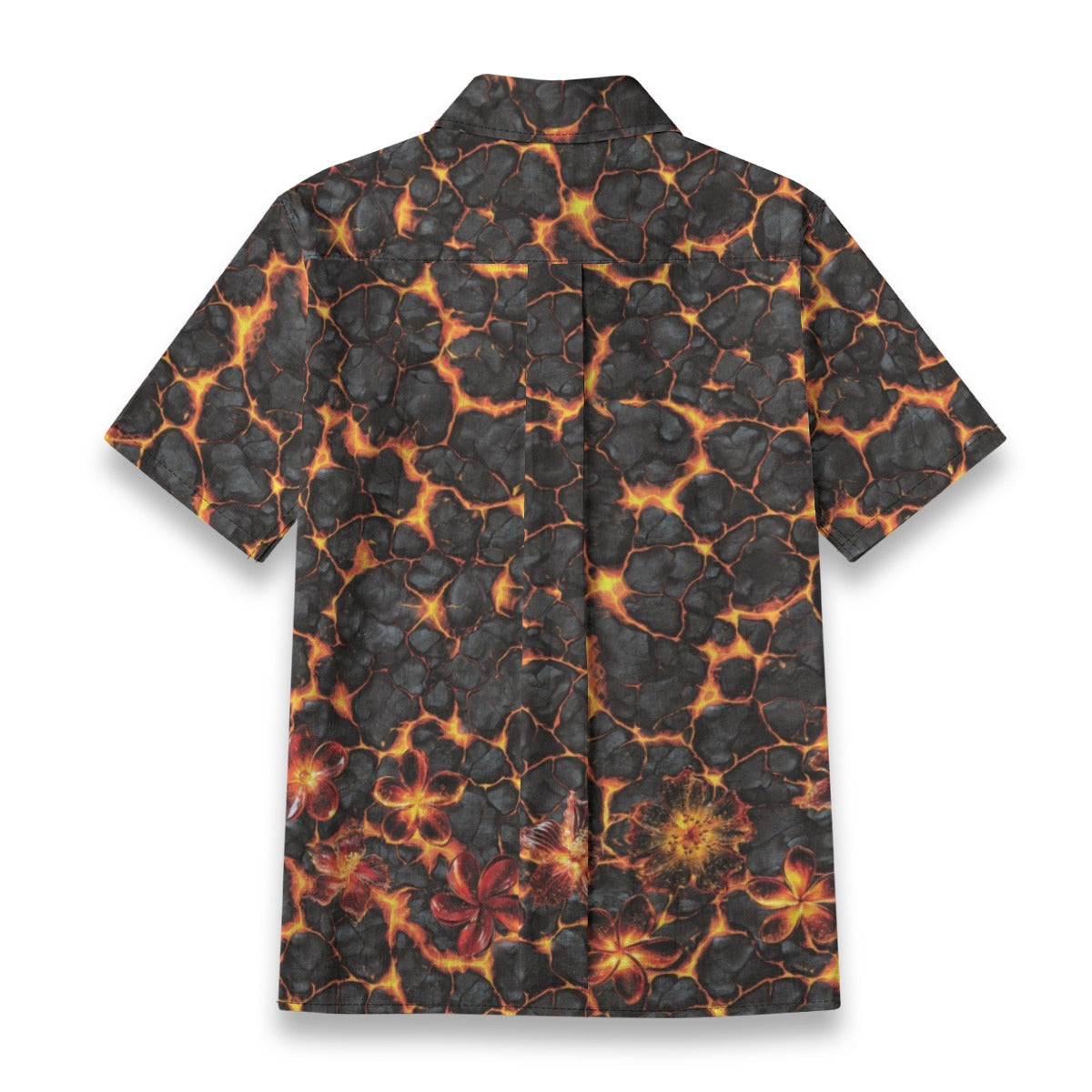 Linen Ladies Volcanic Bloom Ladies Hawaiian Shirt