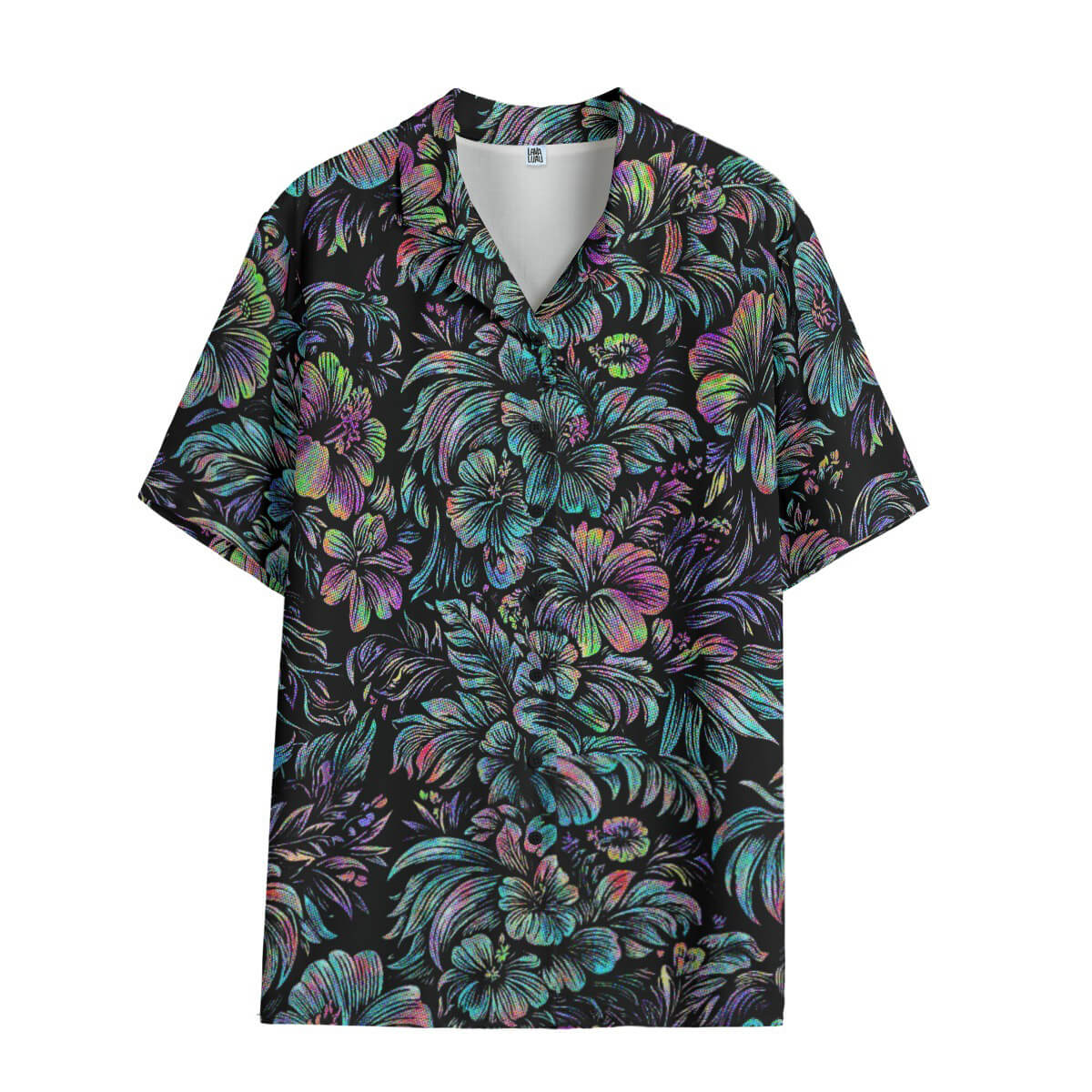 Jungle Halftone Ladies Hawaiian Shirt