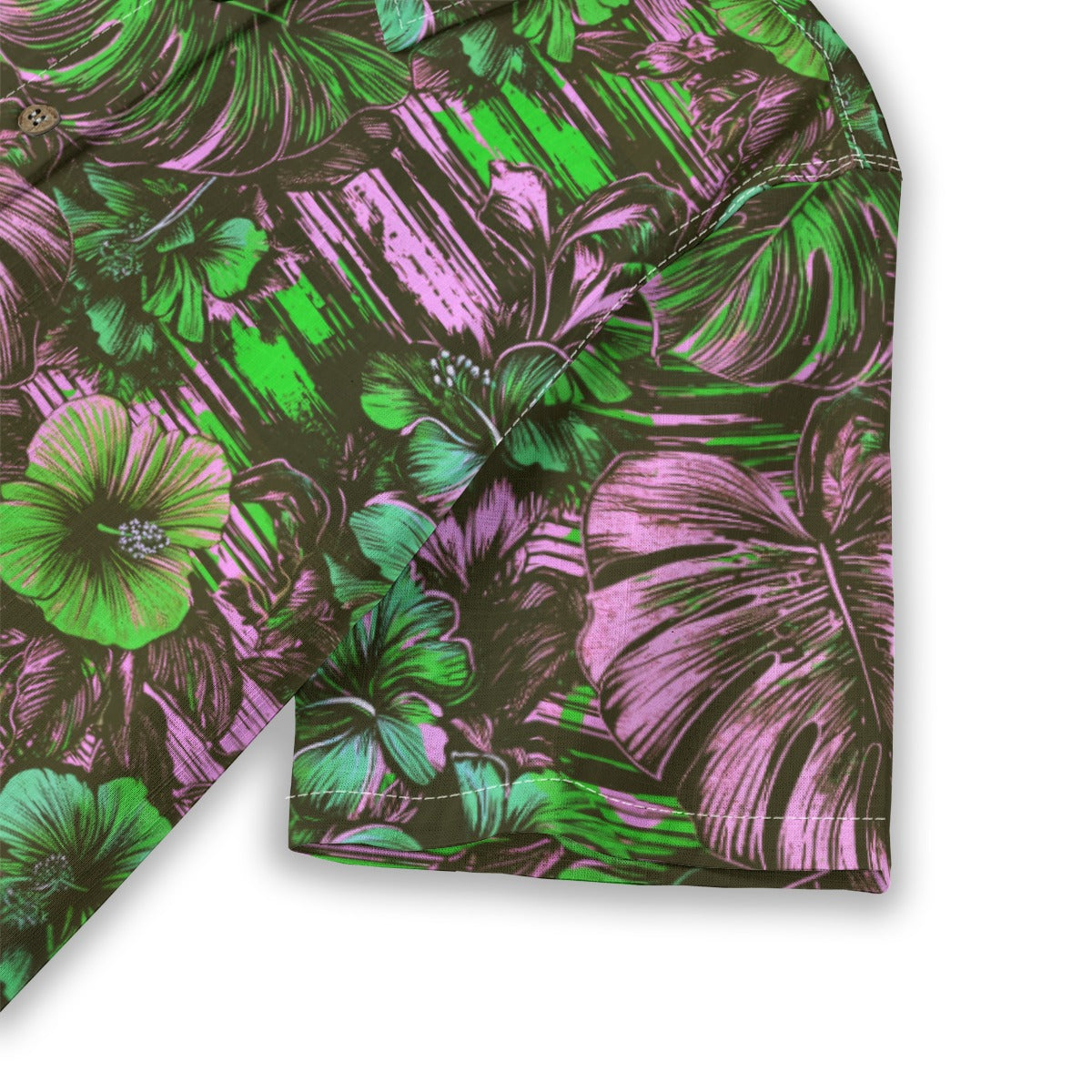 Linen Leaf & Bloom (Mild Remix) Ladies Hawaiian Shirt