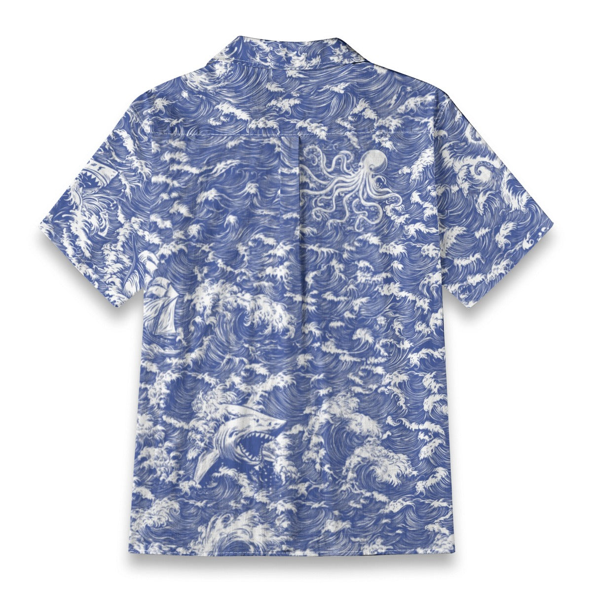 Linen Rogue Waves Hawaiian Shirt