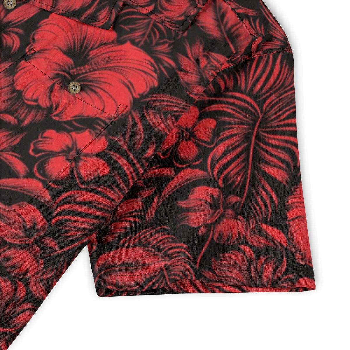 Linen Flora Obscura Hawaiian Shirt