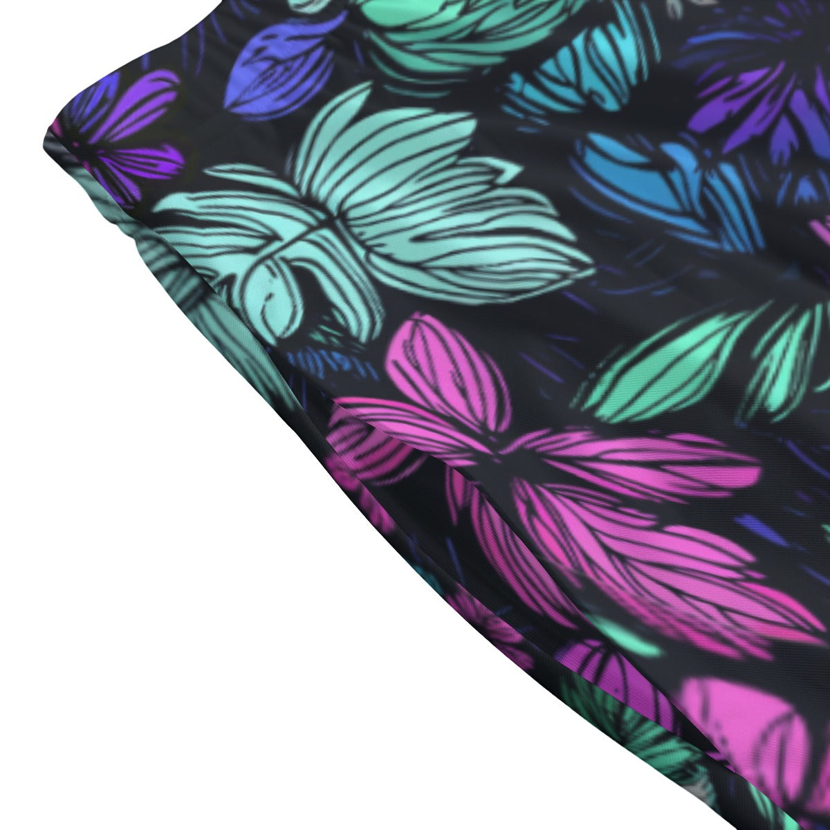 Scribble Birds Midi Skirt