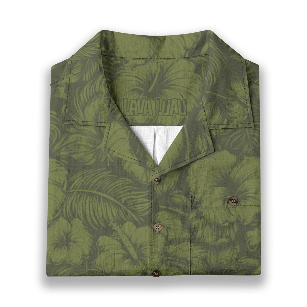 Linen Flora Obscura (ʻŌmaʻomaʻo Remix) Hawaiian Shirt