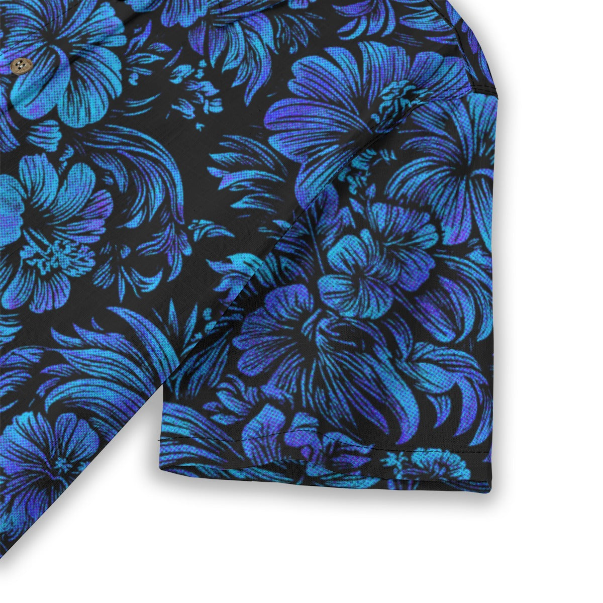Linen Jungle Halftone (Frozen Flowers Remix) Ladies Hawaiian Shirt