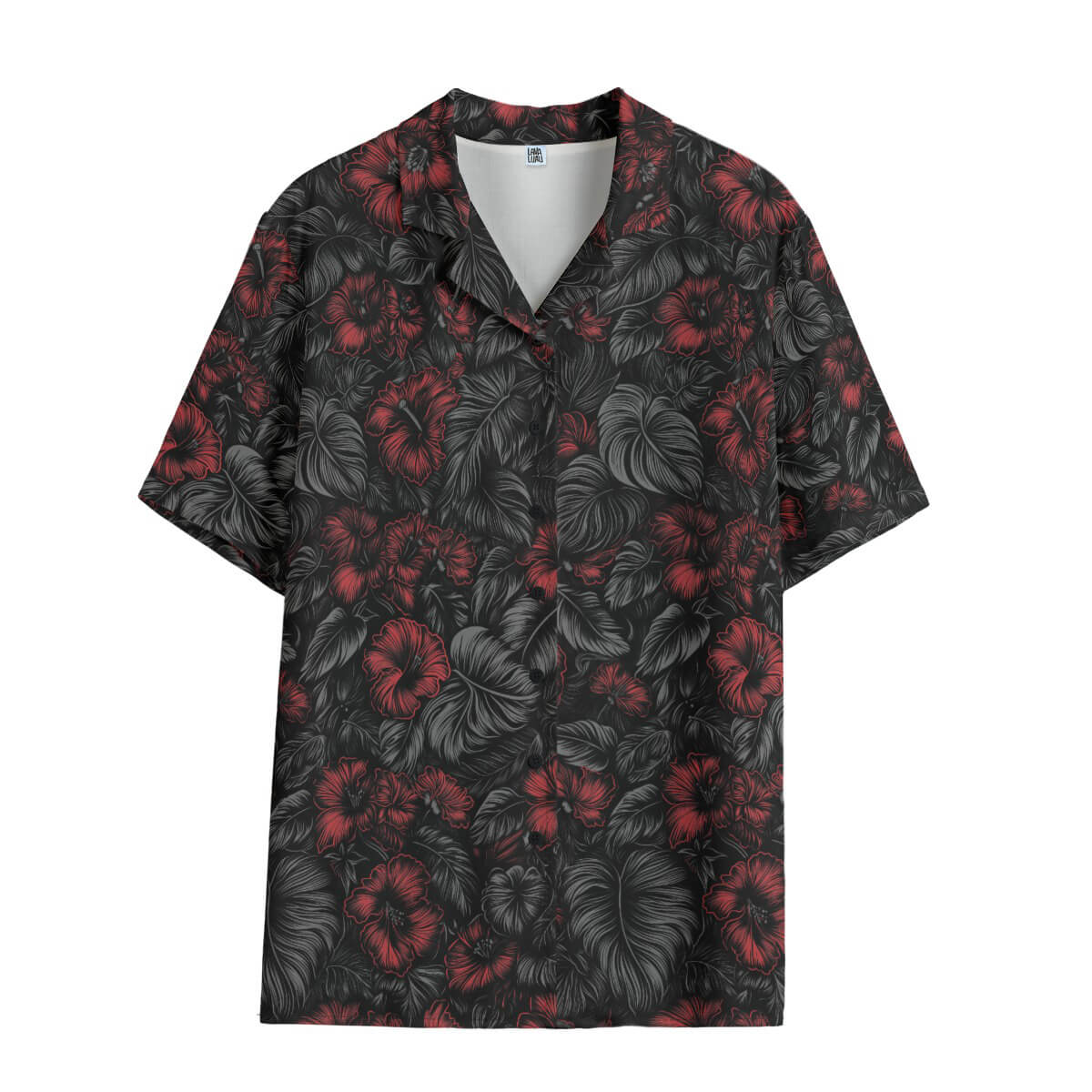 Midnight Bloom (Crimson Eclipse Remix) Ladies Hawaiian Shirt
