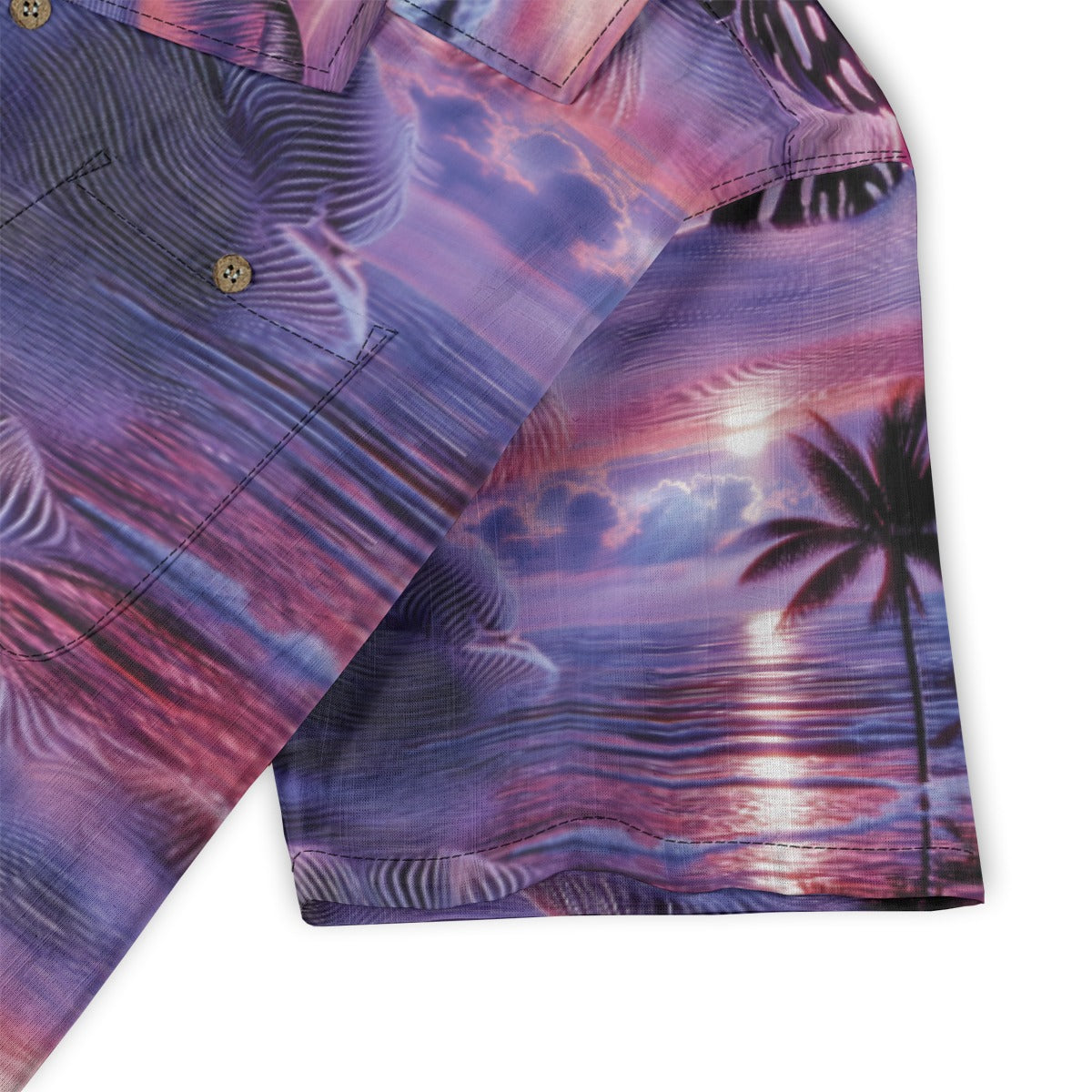 Linen Hyperwave Horizon Hawaiian Shirt