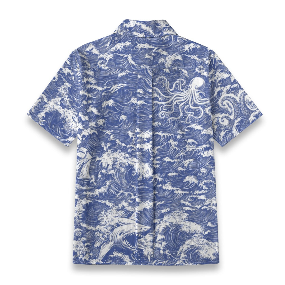Linen Rogue Waves Ladies Hawaiian Shirt