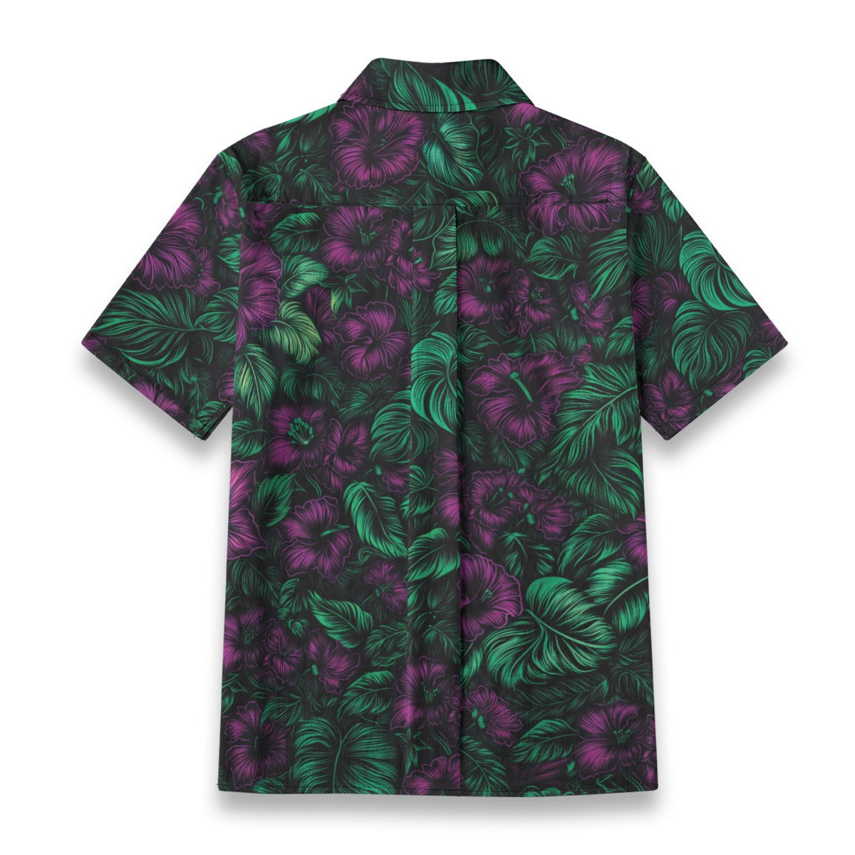 Linen Midnight Bloom Ladies Hawaiian Shirt