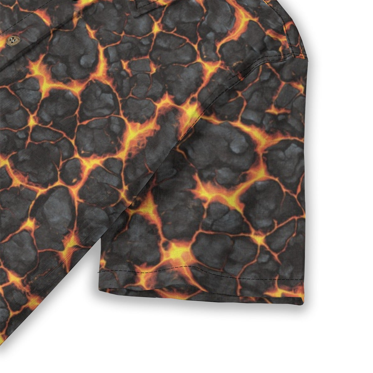 Linen Ladies Volcanic Bloom Ladies Hawaiian Shirt