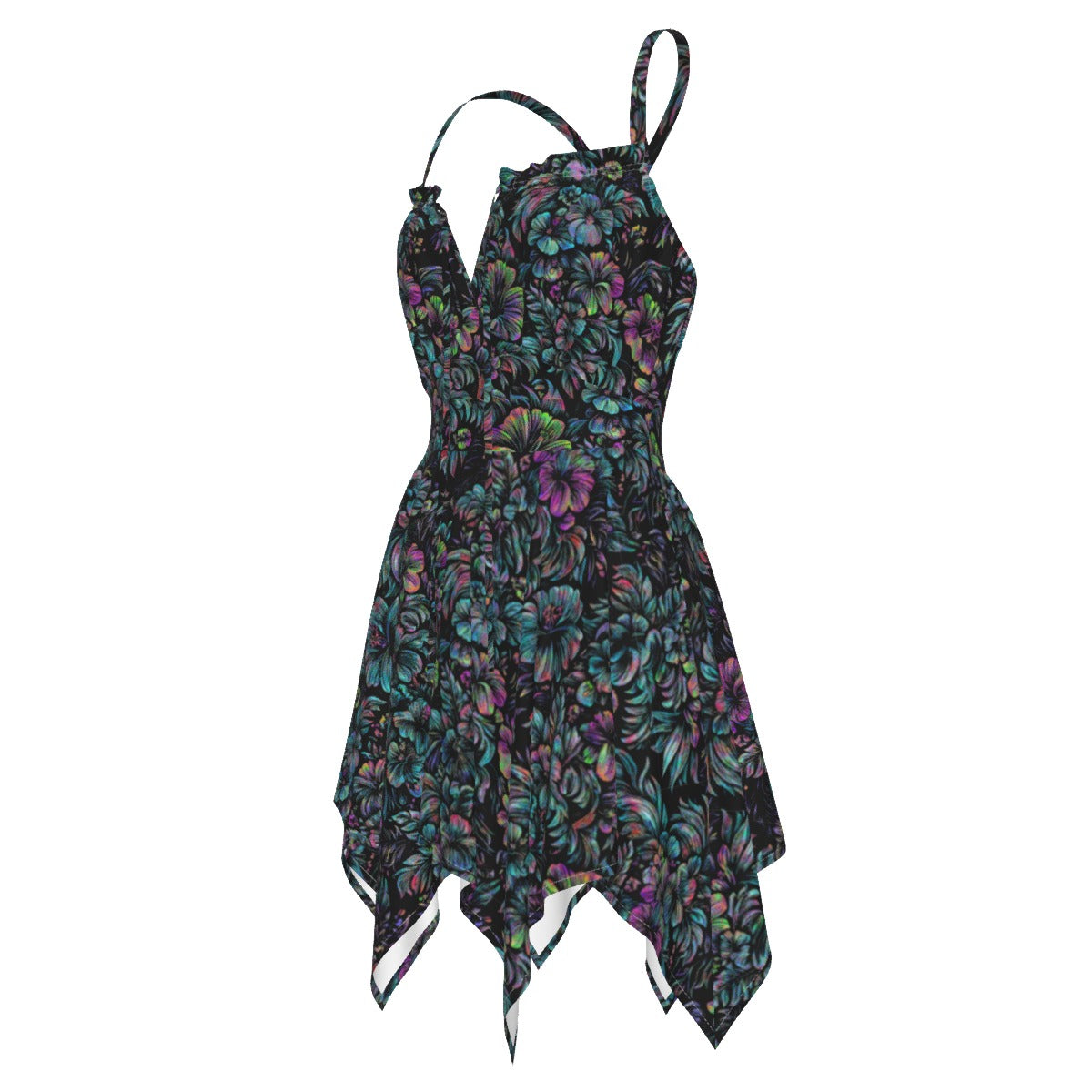 Jungle Halftone Handkerchief Dress