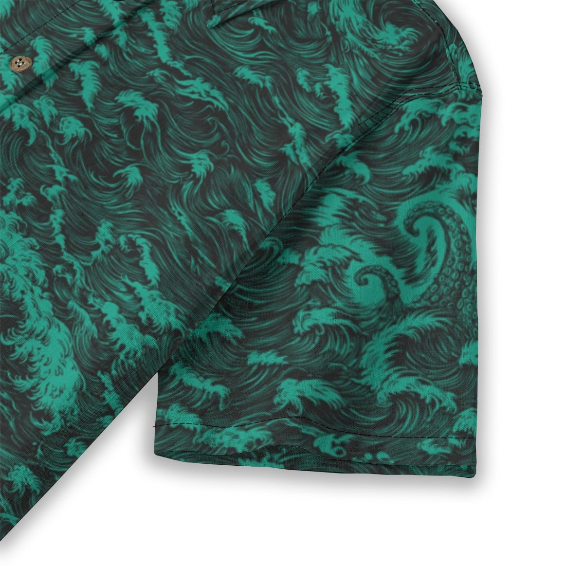 Linen Rogue Waves (Baja Remix) Ladies Hawaiian Shirt