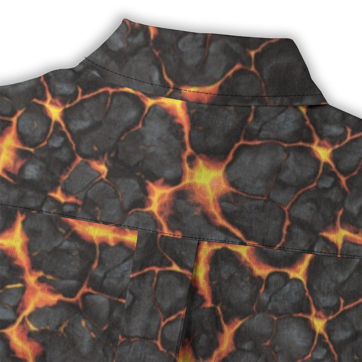 Linen Ladies Volcanic Bloom Ladies Hawaiian Shirt