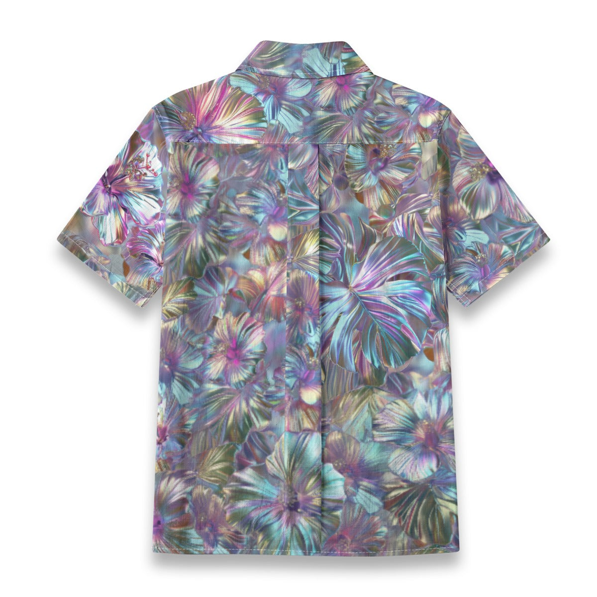 Linen Chrome Dreams Ladies Hawaiian Shirt