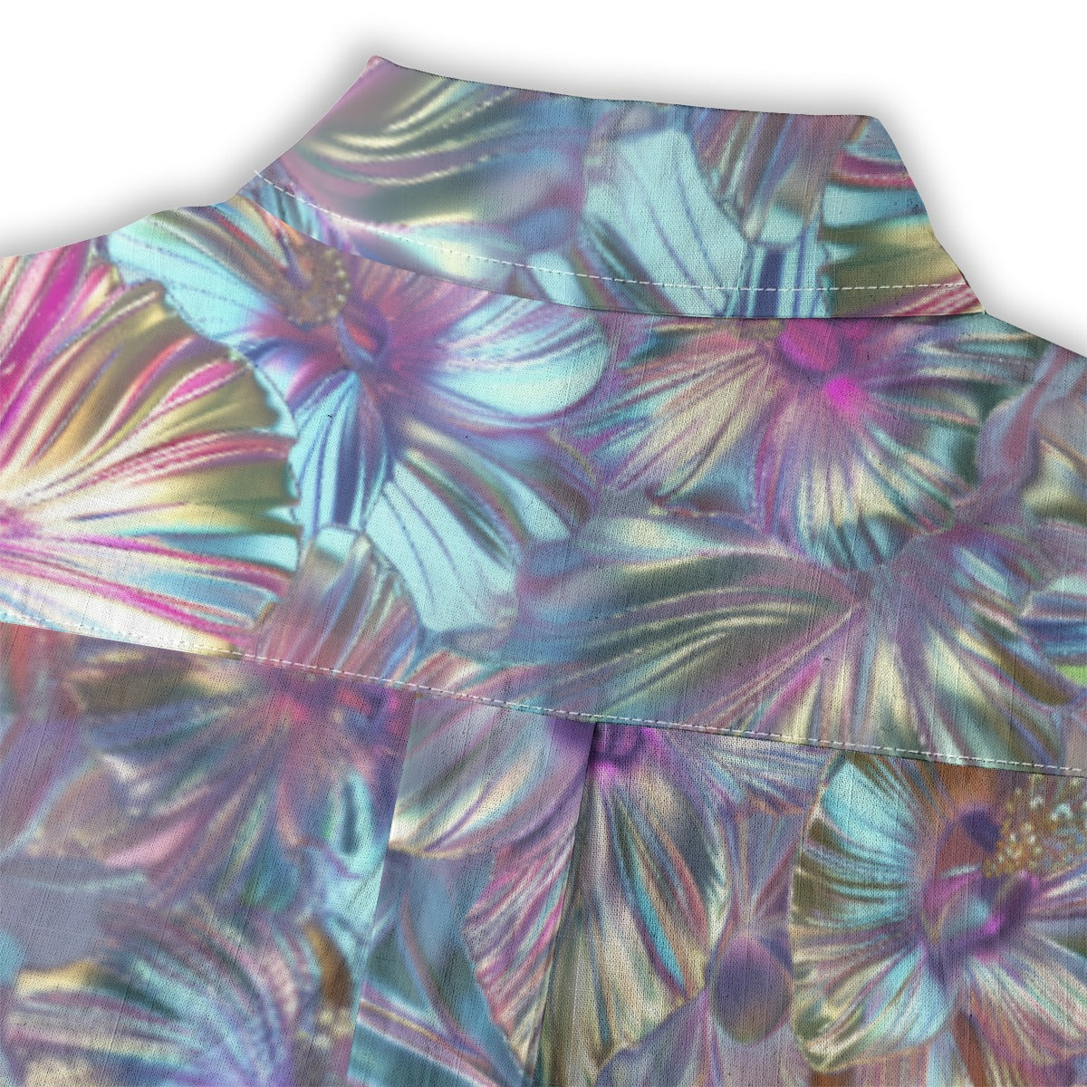 Linen Chrome Dreams Ladies Hawaiian Shirt